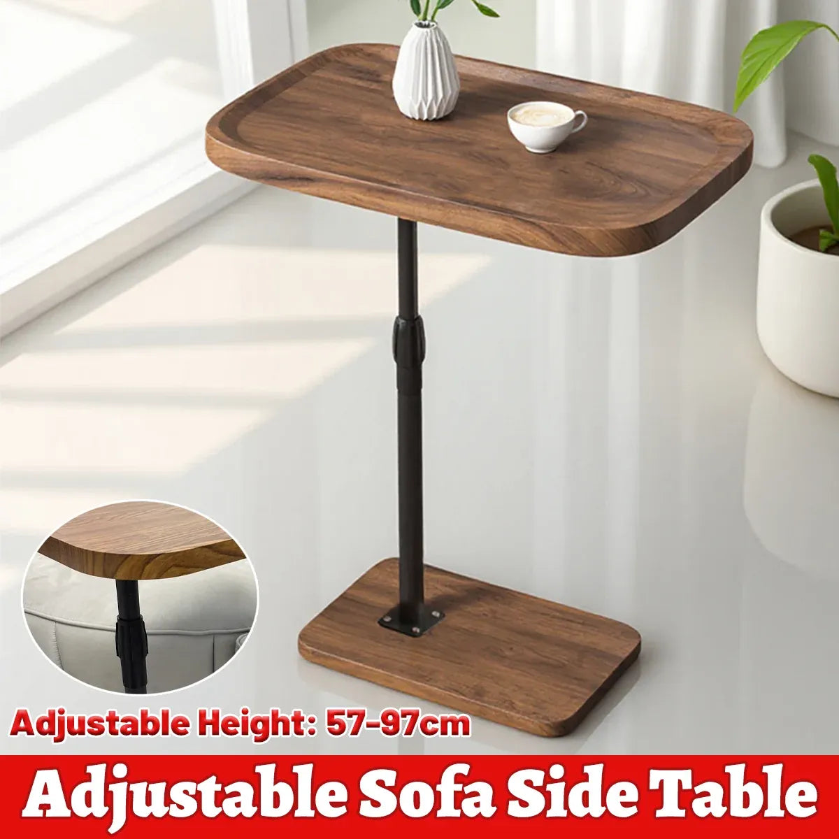 Height Adjustable Simple Living Room Coffee Table for Home Sofa Side Space Saving